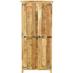 Wohnen 2-türiger Design Dielenschrank aus Mangobaum - Suennas