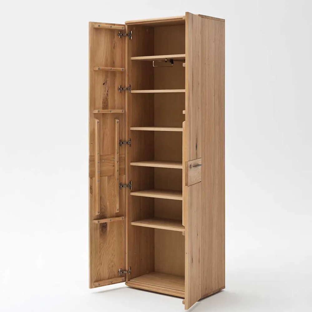 Wohnen 2-türiger Dielenschrank aus Massivholz - Mabasa