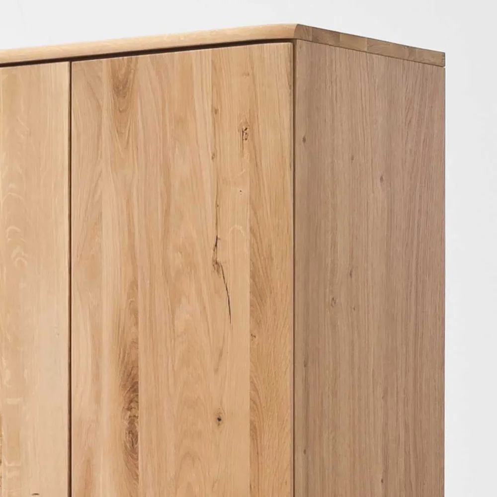 Wohnen 2-türiger Dielenschrank aus Massivholz - Mabasa