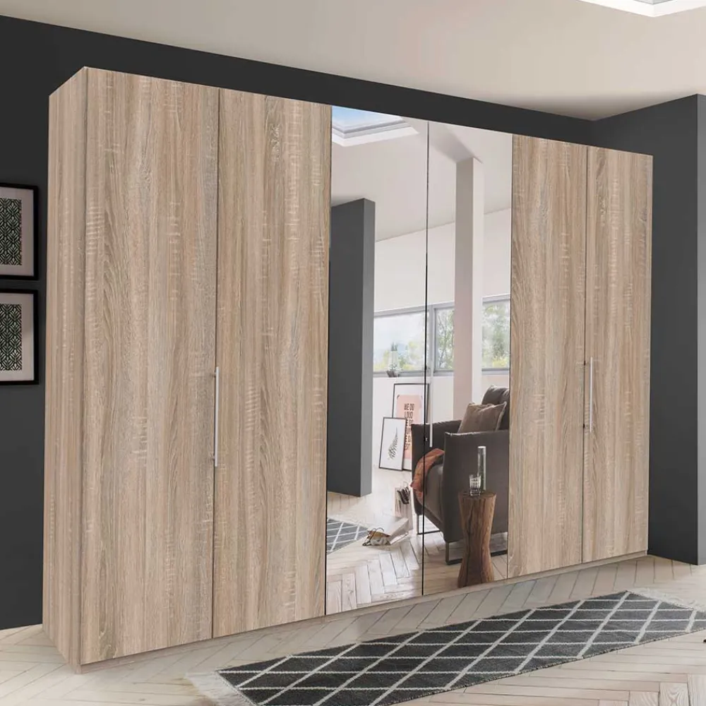 Wohnen 3-türiger Falttüren-Schlafzimmerschrank 300cm - Zayun