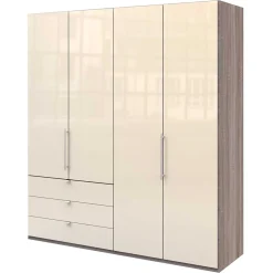 Wohnen 2-türiger Falttürenschrank 200cm in Creme - Calassina