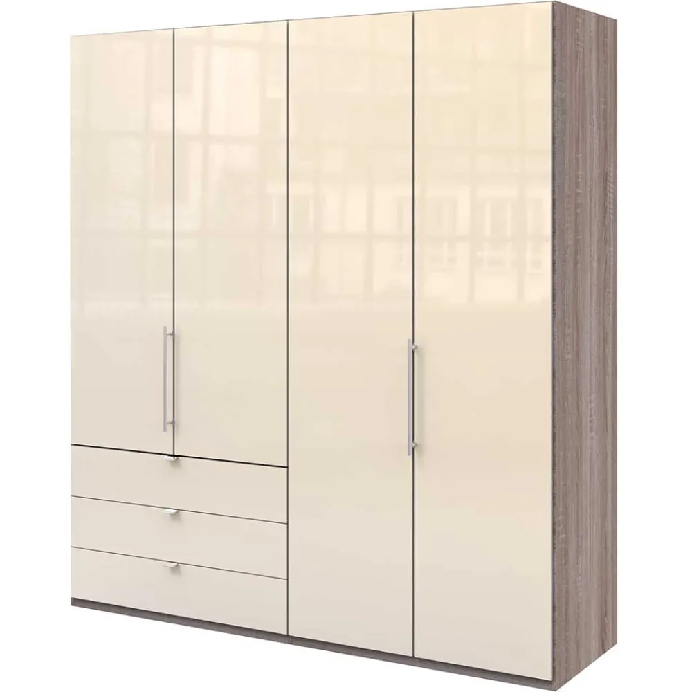 Wohnen 2-türiger Falttürenschrank 200cm in Creme - Calassina