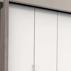 Wohnen Kleiderschränke|Kleiderschränke*3-türiger Falttürenschrank mit 12 Schubladen - Tivierto