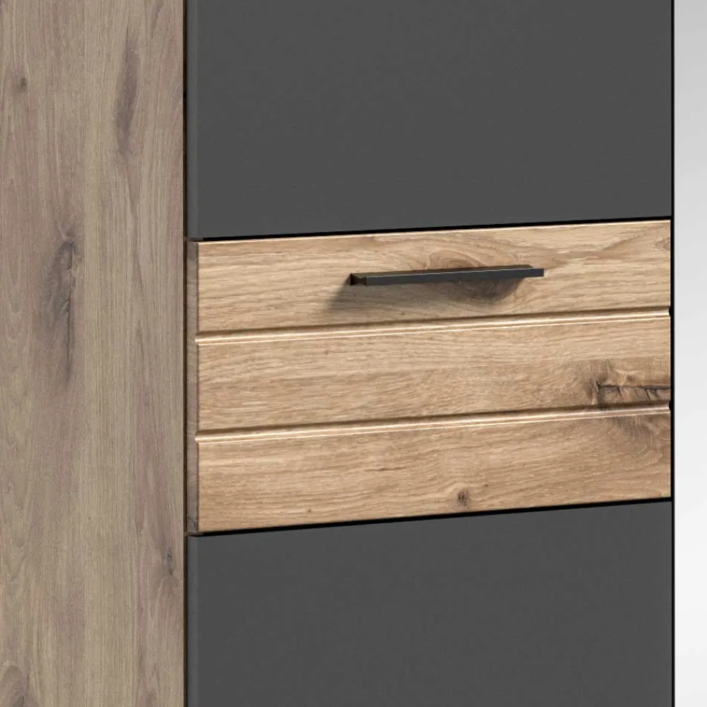 Wohnen Garderobenschränke*2-türiger Flur Kleiderschrank mit Spiegel - Catamaron