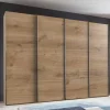 Wohnen Kleiderschränke|Kleiderschränke*4-türiger Gleittürenschrank in Plankeneiche - Dagidoyo