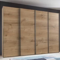 Wohnen Kleiderschränke|Kleiderschränke*4-türiger Gleittürenschrank in Plankeneiche - Dagidoyo