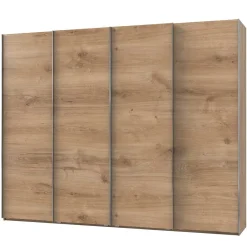 Wohnen Kleiderschränke|Kleiderschränke*4-türiger Gleittürenschrank in Plankeneiche - Dagidoyo