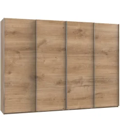 Wohnen Kleiderschränke|Kleiderschränke*4-türiger Gleittürenschrank in Plankeneiche - Dagidoyo