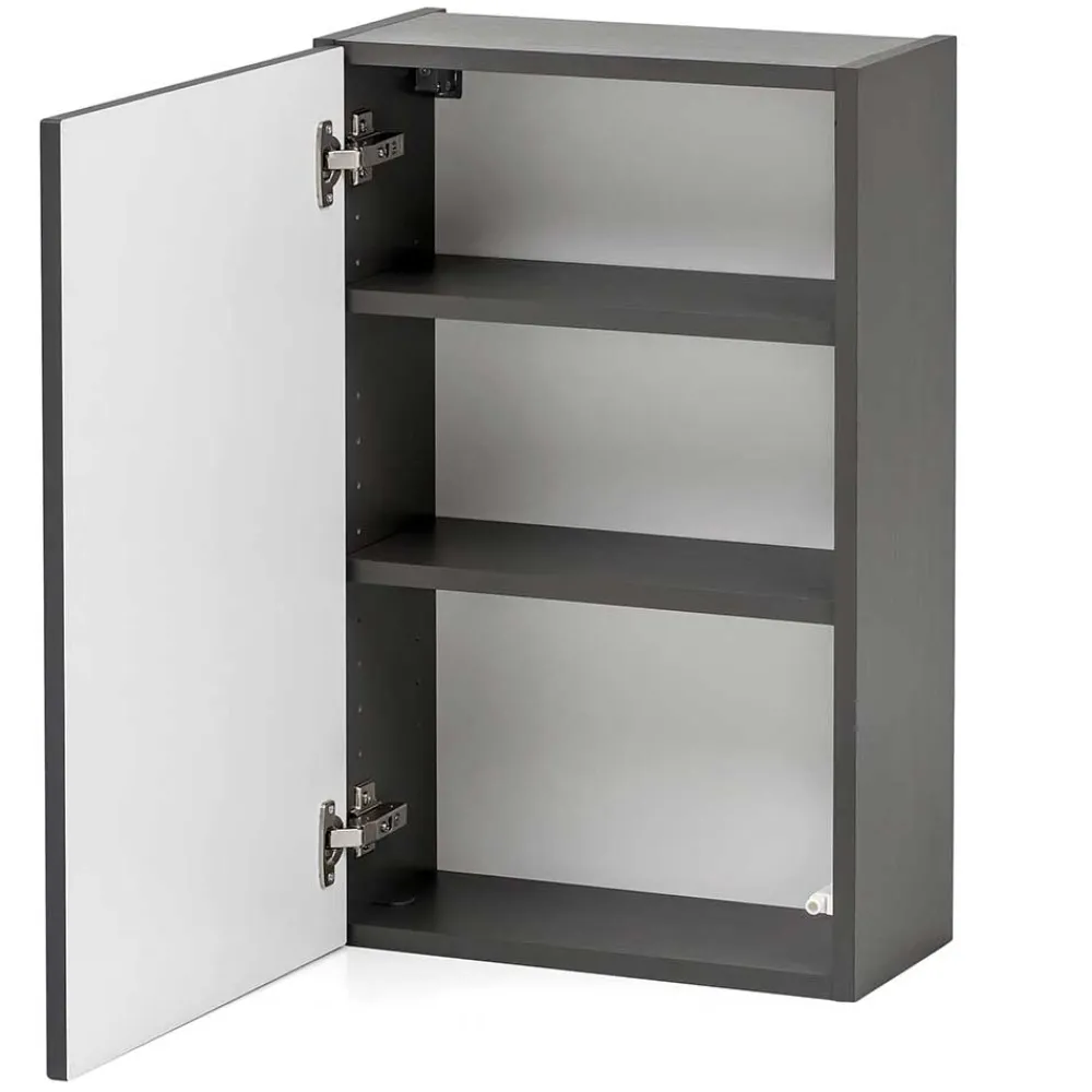 Wohnen Schränke*1-türiger Hängeschrank in Dunkelgrau - Agiruan