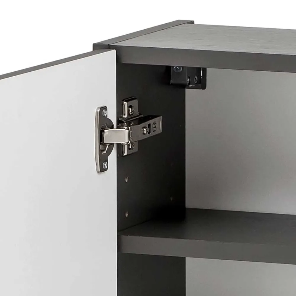 Wohnen Schränke*1-türiger Hängeschrank in Dunkelgrau - Agiruan