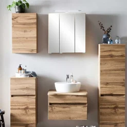 Wohnen 1-türiger Hängeschrank in Wildeiche Dekor - Iliam