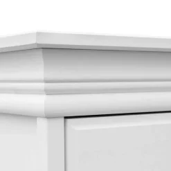 Wohnen 3-türiger Holz-Schlafzimmerschrank in Weiß - Presto