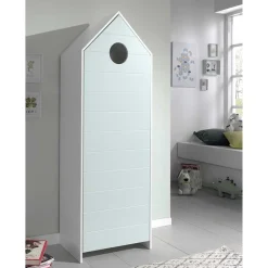 Wohnen Kinderkleiderschränke|Kindermöbel*1-türiger Kinderschrank in Hausform 58x172x37 - Indefiva