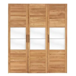 Wohnen 3-türiger Kleiderschrank aus massiver Wildeiche - Zaisan