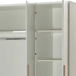 Wohnen Weiße Möbel|Jugendzimmerschränke*3-türiger Kleiderschrank in Weiß - Eldrus