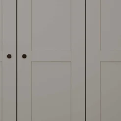 Wohnen 6-türiger Kleiderschrank in Hellgrau - Ridonna