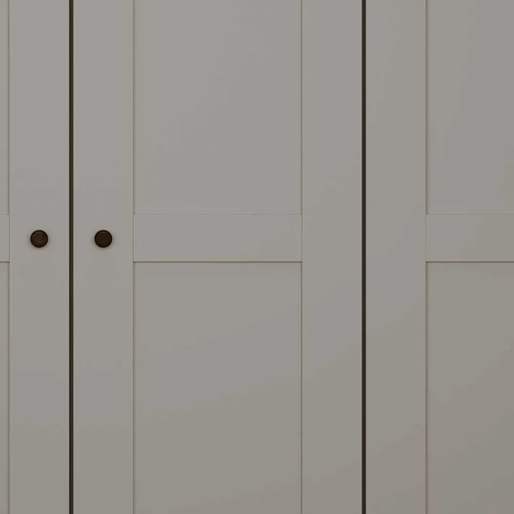 Wohnen 6-türiger Kleiderschrank in Hellgrau - Ridonna