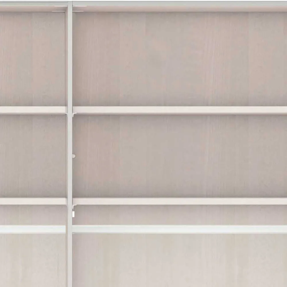 Wohnen 6-türiger Kleiderschrank in Hellgrau - Ridonna