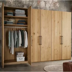 Wohnen 6-türiger Kleiderschrank in zwei Höhen - Siestago