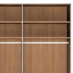 Wohnen 7-türiger Kleiderschrank in Weiß Glas - Dilacco