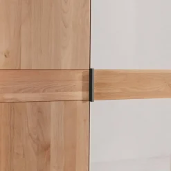 Wohnen 7-türiger Kleiderschrank in Weiß Glas - Dilacco