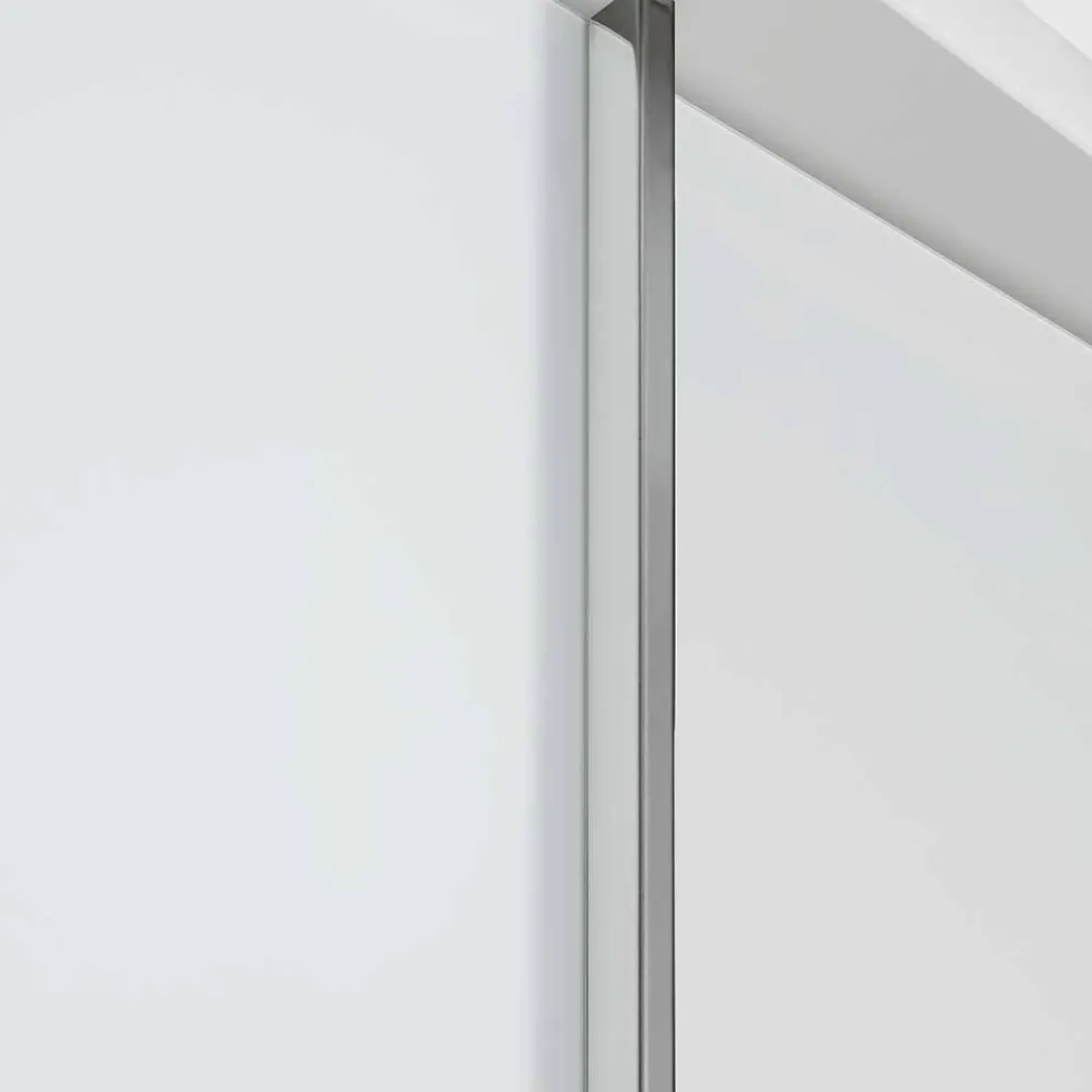 Wohnen 2-türiger Kleiderschrank in Weiß Glas - Heralisa