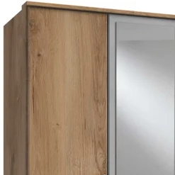 Wohnen 4-türiger Kleiderschrank in Plankeneiche NB - Anca