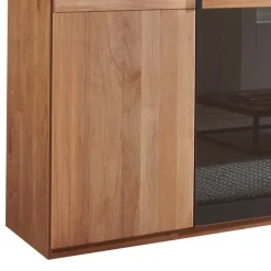 Wohnen 3-türiger Kleiderschrank in Erle teilmassiv - Hung