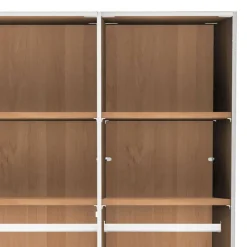 Wohnen 3-türiger Kleiderschrank in Erle teilmassiv - Hung