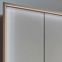 Wohnen Schränke|Kleiderschränke*6-türiger Kleiderschrank in Beige Glas - Crascanu