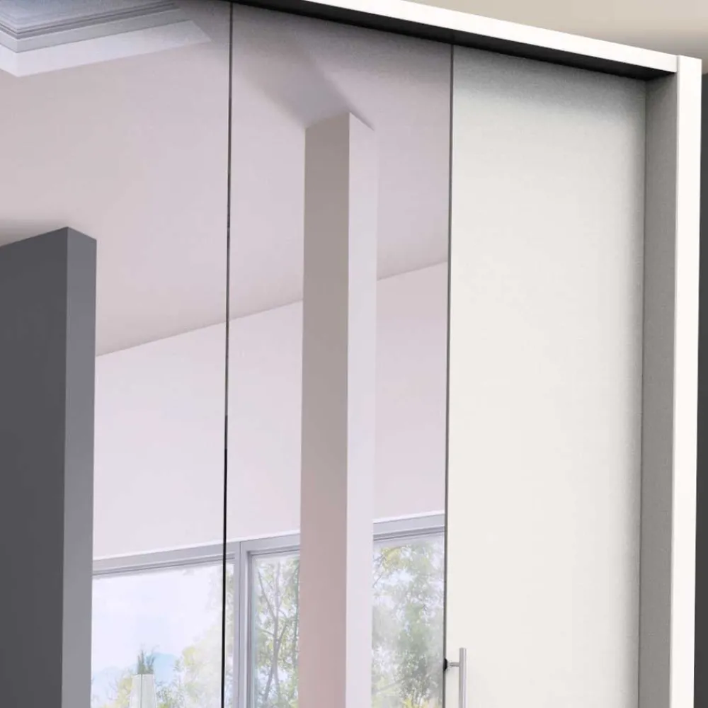 Wohnen 2-türiger Kleiderschrank mit Falttüren in Weiß - Donpiave