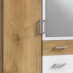 Wohnen 2-türiger Kleiderschrank mit Spiegel modern - Curacao