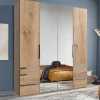 Wohnen 4-türiger Kleiderschrank mit sechs Schubladen - Dagidoyo