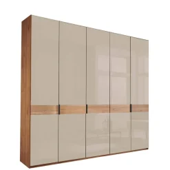 Wohnen 5-türiger Kleiderschrank mit Glasfront - Angelina