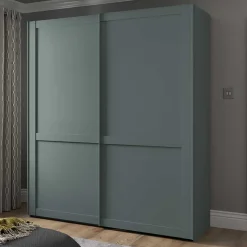 Wohnen Kleiderschränke|Schränke*2-türiger Kleiderschrank mit Schwebetüren - modern - Rajavo