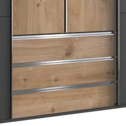 Wohnen Schränke|Kleiderschränke*4-türiger Kleiderschrank mit Dreh- & Schiebetüren - Bafata