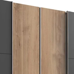 Wohnen Schränke|Kleiderschränke*4-türiger Kleiderschrank mit Dreh- & Schiebetüren - Bafata