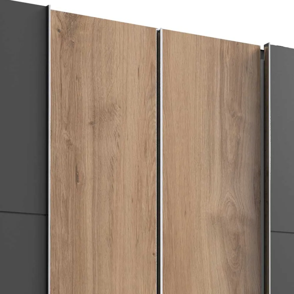 Wohnen Schränke|Kleiderschränke*4-türiger Kleiderschrank mit Dreh- & Schiebetüren - Bafata