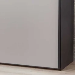 Wohnen Graue Möbel|Kleiderschränke*2-türiger Kleiderschrank mit Schwebetüren - Dandy