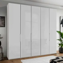 Wohnen 3-türiger Kleiderschrank mit Dreh- und Falttüren - Nujan