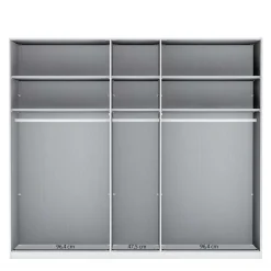 Wohnen 3-türiger Kleiderschrank mit Dreh- und Falttüren - Nujan