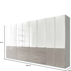 Wohnen 8-türiger Kleiderschrank mit acht Schubladen - Pascan