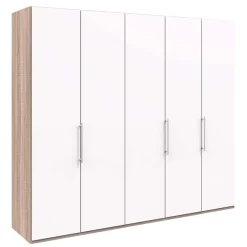 Wohnen 3-türiger Kleiderschrank mit Falttüren - Vaclyn