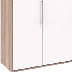 Wohnen 3-türiger Kleiderschrank mit Falttüren - Vaclyn