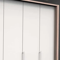 Wohnen 3-türiger Kleiderschrank mit Falttüren - Vaclyn