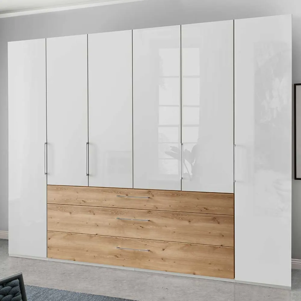 Wohnen Kleiderschränke|Kleiderschränke*4-türiger Kleiderscrhank mit drei Schubladen - Eyes