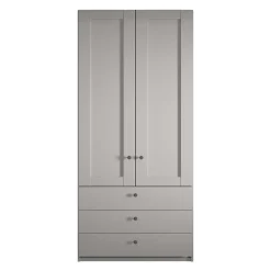 Wohnen Kleiderschränke|Kleiderschränke*2-türiger Kombi-Kleiderschrank mit 3 Schubladen - Ridonna