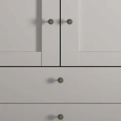 Wohnen Kleiderschränke|Kleiderschränke*2-türiger Kombi-Kleiderschrank mit 3 Schubladen - Ridonna