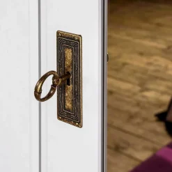 Wohnen Kleiderschränke|Kleiderschränke*4-türiger Landhausschrank in Weiß - Presto