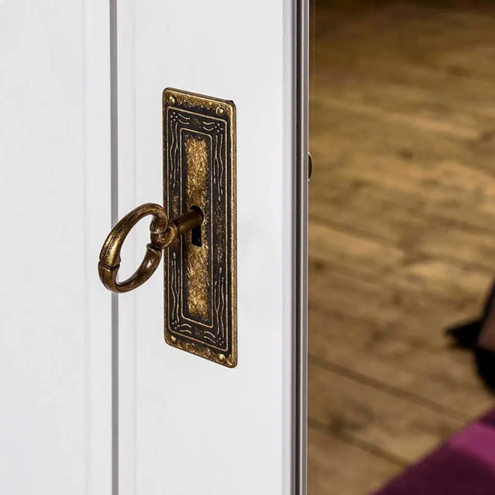 Wohnen Kleiderschränke|Kleiderschränke*4-türiger Landhausschrank in Weiß - Presto